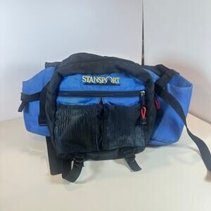 Blue and Black Belt Bag